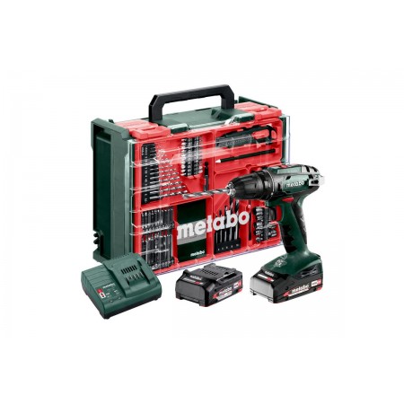 Шурупокрут-дриль акумуляторний Metabo BS 18 Set 18В 2х2А·год