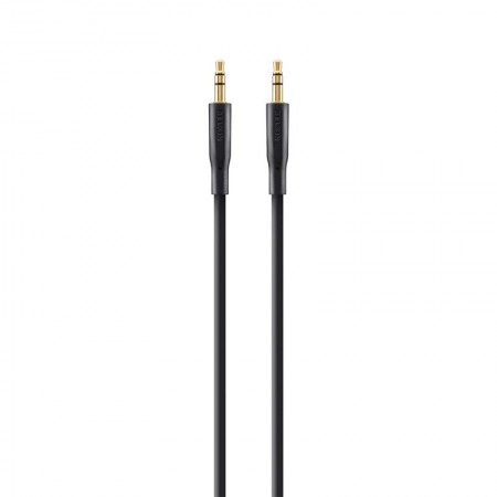 Belkin jack 3.5mm - M/M, portable, 2m, black/gold