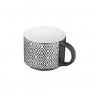 ARDESTO Чашка Weaving F, 330мл, порцеляна, біло-чорний ARDESTO Чашка Weaving F, 330мл, порцеляна, біло-чорний