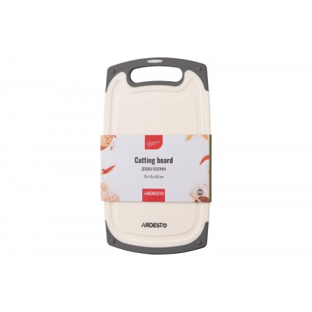 Дошка кухонна Ardesto Gemini, 25х15х0.8см, пластик, білий