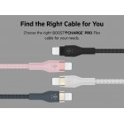 Belkin Кабель USB-A - Lightning плетений, силіконовий, з ремінцем на магніті, 1м, білий