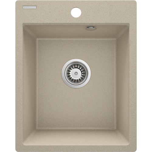Deante Мийка кухонна Corio, граніт, прямокут., без крила, 400x500x211мм, чаша - 1, врізна, пісок