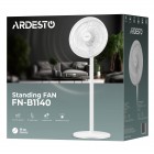 ARDESTO Вентилятор FN-B1140 підлоговий, 40см, 55Вт, мех. кер-ня, опора кругла, білий
