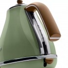 Delonghi Електрочайник Icona Vintage, 1.7л, нержавіюча сталь, оливковий