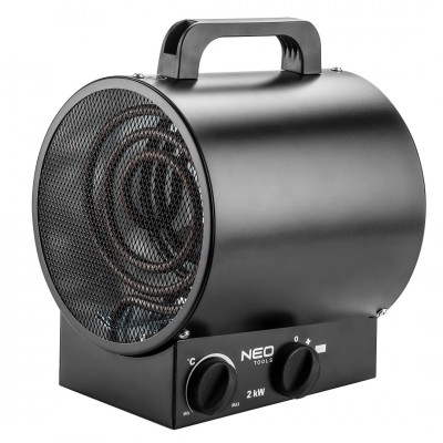 Neo Tools Теплова гармата електрична, 2кВт, 50м кв, 253м куб