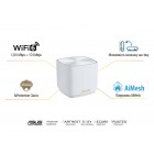 ASUS Маршрутизатор ZenWiFi XD4 2PK PLUS white AX1800 1xGE LAN 1x1GE WAN WPA3 OFDMA MESH