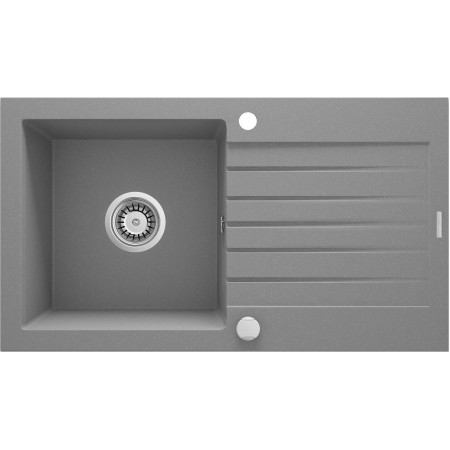 Deante Мийка кухонна Zorba, граніт, прямокутник, з крилом, 7