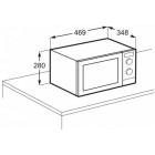 Electrolux Мікрохвильова піч 25л, мех. керування, 900Вт, гриль, дисплей, інвертор, чорний