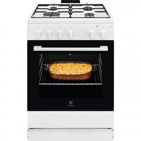 Electrolux Плита газова, 59л, 60x60см, білий