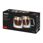 ARDESTO Набір чашок з ручками і подвійними стінками, 200мл, 2шт, боросилікатне скло, прозорий ARDESTO Набір чашок з ручками і подвійними стінками, 200мл, 2шт, боросилікатне скло, прозорий