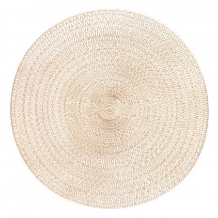 ARDESTO Килимок сервірувальний, 38см, ПВХ, кругла, золотисти