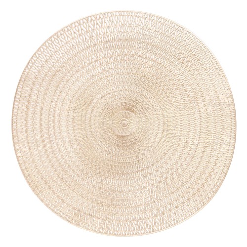 ARDESTO Килимок сервірувальний, 38см, ПВХ, кругла, золотистий ARDESTO Килимок сервірувальний, 38см, ПВХ, кругла, золотистий