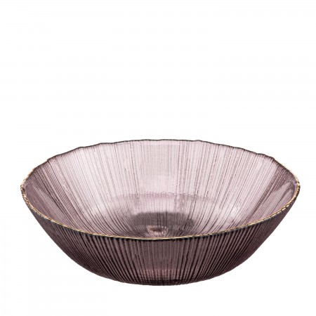 ARDESTO Салатник Mallow, 16.8см, скло, рожевий