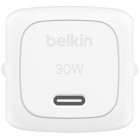 Зарядний пристрій мережевий Belkin 30Вт USB-С PD PPS, кабель USB-С > USB-C, 1м, PVC, білий