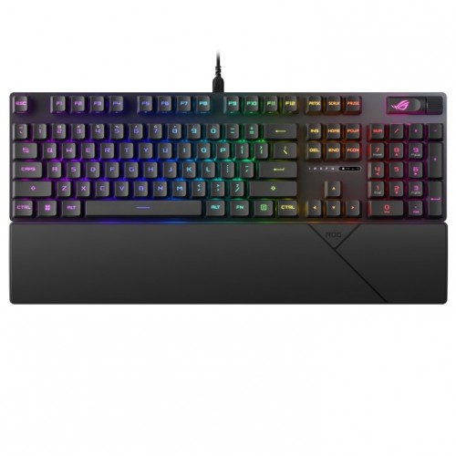 ASUS Клавіатура механічна ROG Strix Scope II, 105key, RX Red, USB-A, EN/UA, RGB, чорний