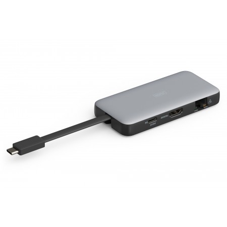 Digitus Док-станція USB-C > HDMI/2xUSB-A/USB-C/SD/MicroSD/RJ
