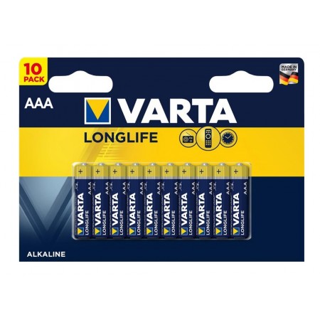 VARTA Батарейка LONGLIFE лужна AAA блістер, 10 шт.