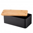 ARDESTO Хлібниця Midori 33х18х12см, метал, бамбук, чорний ARDESTO Хлібниця Midori 33х18х12см, метал, бамбук, чорний