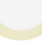 ARDESTO Килимок сервірувальний 38см, поліпропілен, кругла, біло-зелений