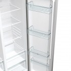 Gorenje Холодильник SBS 179х67х92см, 2 двері, 356( 191)л, А++, NF+, Інв. , зона св-ті, зовн. диспл, матовий сірий
