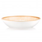 ARDESTO Тарілка супова Siena, 790мл, 20см, порцеляна, біло-жовтий ARDESTO Тарілка супова Siena, 790мл, 20см, порцеляна, біло-жовтий