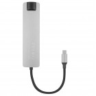 Хаб 2E USB-С > 2хUSB-A 2.0/USB-A 3.0/USB-C PD/HDMI/Ethernet, 0.15м, сірий