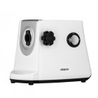 ARDESTO М'ясорубка, 1600Вт, продук.-1.6кг/хв, 3 решітки + для ковб., кеббе, 3 терки, пластик, біло-сріблястий