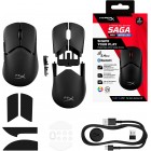 HyperX Мишь Pulsefire SAGA PRO, RGB, USB-A/WL/BT, черный