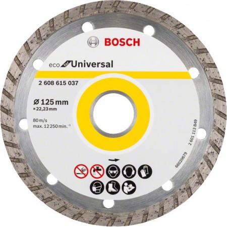 Bosch Алмазний диск ECO Univ.Turbo 125-22,23