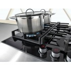 Варильна поверхня Gorenje газова на склі, 60см, чавун, чорний Варильна поверхня Gorenje газова на склі, 60см, чавун, чорний