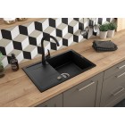 Deante Набір для кухні Corio, гранітна мийка ZQN_N113 + зміш. BMO_062M + дозатор ZZZ_000D, графіт