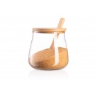 ARDESTO Банка для зберігання Midori Sugar, 500мл, скло, бамбук, прозорий ARDESTO Банка для зберігання Midori Sugar, 500мл, скло, бамбук, прозорий