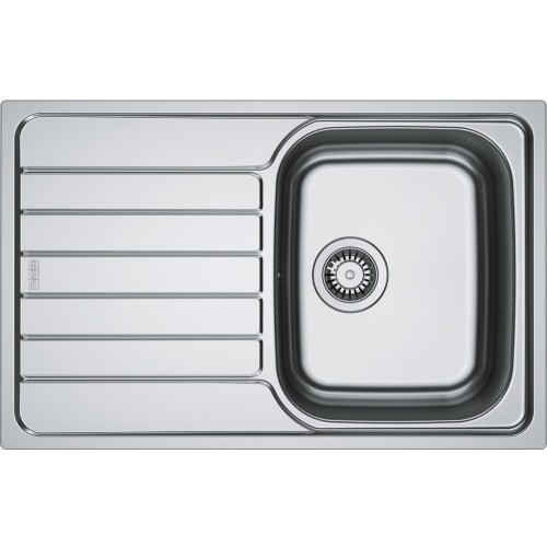Мийка кухонна Franke Spark, нерж.сталь, прямокутник, з крилом, 780х500х340мм, чаша - 1, врізна, SKL 611-78, нерж декор Мийка кухонна Franke Spark, нерж.сталь, прямокутник, з крилом, 780х500х340мм, чаша - 1, врізна, SKL 611-78, нерж декор