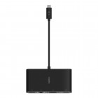 Belkin Адаптер USB-C - Ethernet, HDMI, VGA, USB-A, black Belkin Адаптер USB-C - Ethernet, HDMI, VGA, USB-A, black