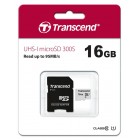 Transcend Карта пам'яті microSD 16GB C10 UHS-I R95/W10MB/s + SD