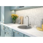 Deante Змішувач для кухні Milin, довж.виливу - 185мм, поворотний, 1 важіль, сірий Deante Змішувач для кухні Milin, довж.виливу - 185мм, поворотний, 1 важіль, сірий