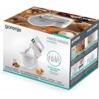 Gorenje Міксер стаціонарний 500Вт, насадки-4, чаша-пластик, 3л, білий