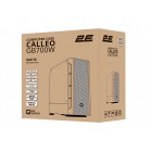 2E Gaming Корпус Calleo GB700W без БЖ 2xUSB3.0, 1xUSB2.0, 4x120мм ARGB, VGA 320мм, LCS ready, контролер з пультом, TG Side Window, mATX, білий