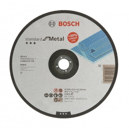 Bosch Диск відрізний шліфувальний Standard, 230х22.23мм, по 