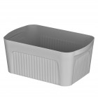 ARDESTO Ящик з кришкою для зберігання 32х21.5х14см, 6л, пластик PP, сірий