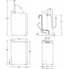 Electrolux Пральна машина вертикальна, 7кг, 1300, A+++, 60см, дисплей, пара, інвертор, білий