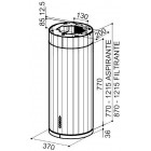 Faber Витяжка острівна, 37см, 1169м.куб/год, Corinthia Isola Ev8+ Wh Matt/Ts A37, білий матовий Faber Витяжка острівна, 37см, 1169м.куб/год, Corinthia Isola Ev8+ Wh Matt/Ts A37, білий матовий