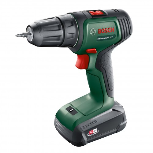 Bosch Шурупокрут-дриль акумуляторний UniversalDrill 18V 18В 1х1.5А·год 20Нм 0-440·0-1450об·хв кейс ЗП 1.3кг Bosch Шурупокрут-дриль акумуляторний UniversalDrill 18V 18В 1х1.5А·год 20Нм 0-440·0-1450об·хв кейс ЗП 1.3кг