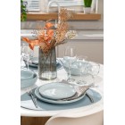 Тарілка обідня Ardesto Loreto, 27см, порцеляна, блакитний