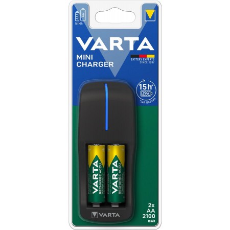 VARTA Зарядний пристрій Mini Charger + Акумулятор NI-MH AA 2