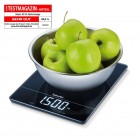 Beurer Ваги кухонні, 15кг, сенс. керування, 3хААА в комплекті, скло, чорний