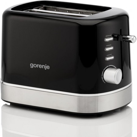 Gorenje Тостер 850Вт, підігрів, розморожування, пластик, чор
