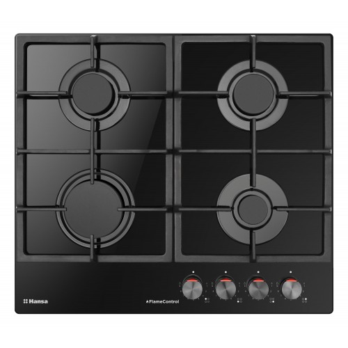 Hansa Варильна поверхня газова, 59см, чавун, чорний