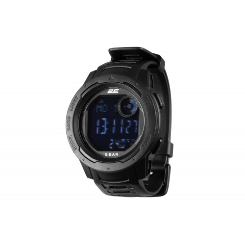 2E Tactical Тактичний годинник Delta X Black з компасом та крокоміром