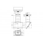 Gorenje Витяжка похила, 60см, 639м.куб/год, чорний